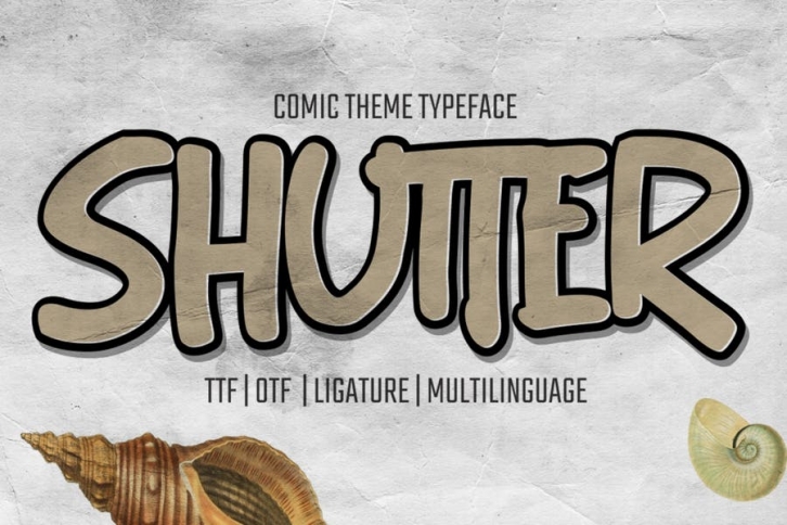 Shutter - Handwritten Brush font Font Download