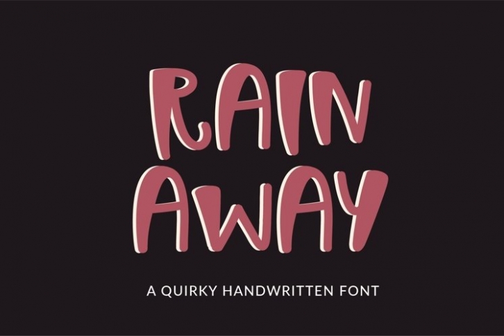 Web Rain Away Font Download