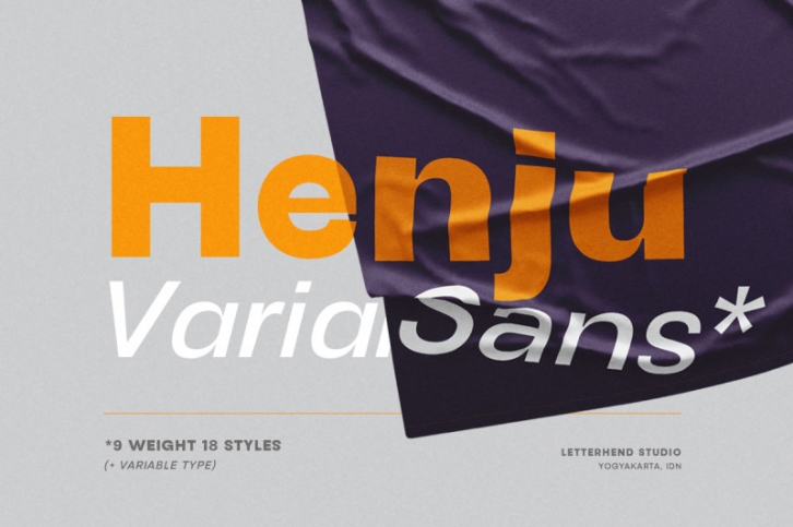 Henju Sans - Variable Font Font Download