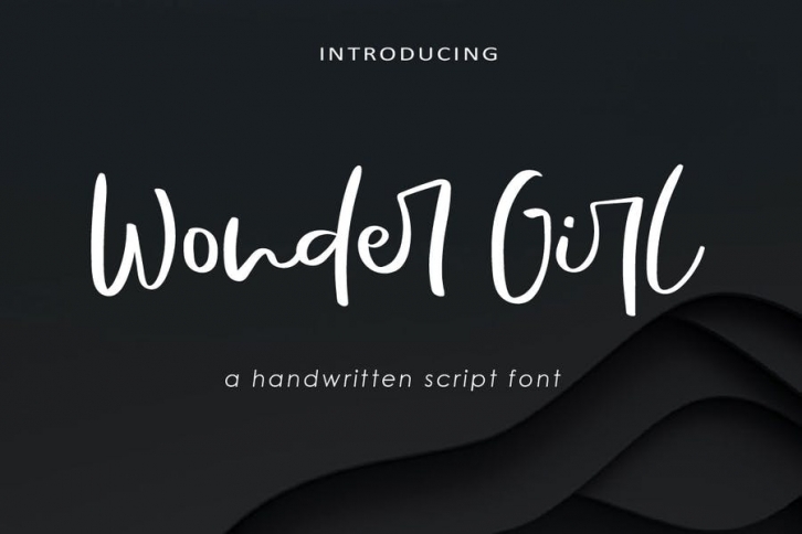 AM Wonder Girl - Script Font Font Download