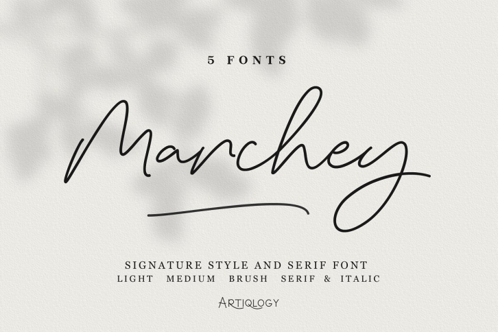 Marchey Signature Style  Serif Font Download