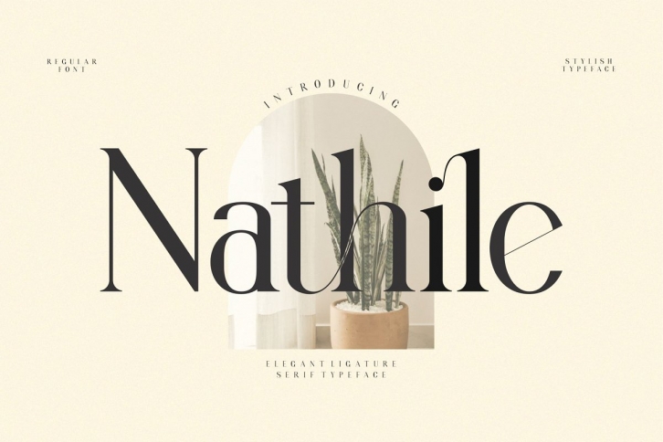 Nathile Ligature Serif Typeface Font Download