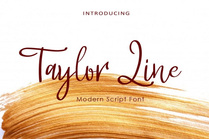 AM Taylor Line - Modern Script Font Download