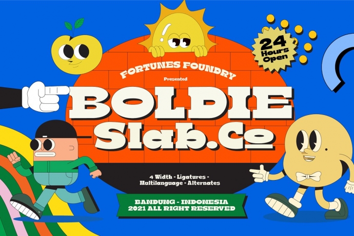 Boldie Slab Width Font Download