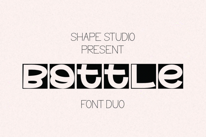 Bottle Duo Font Download
