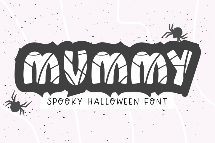 MUMMY Halloween Bandage Font Download