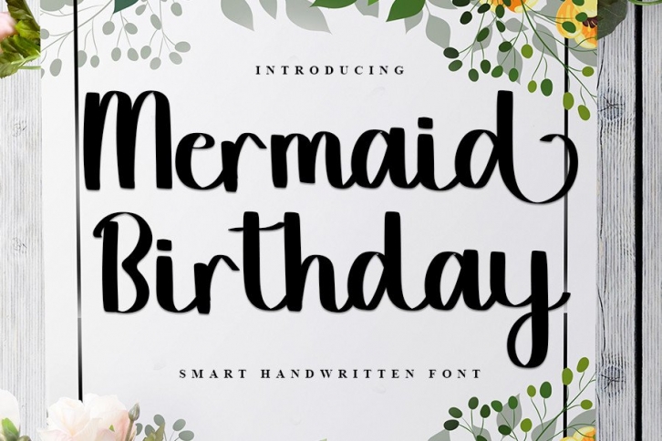 Mermaid Birthday Font Download