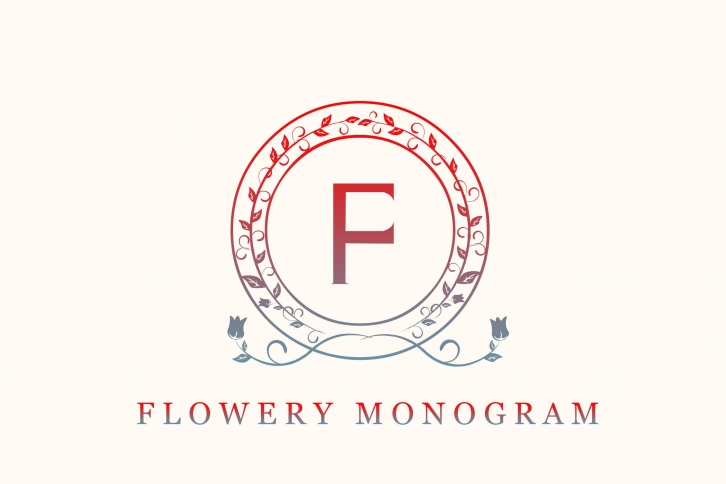Flowery Monogram Font Download