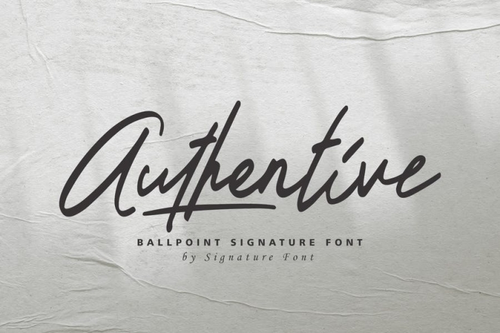 Authentive - Marker Font Font Download