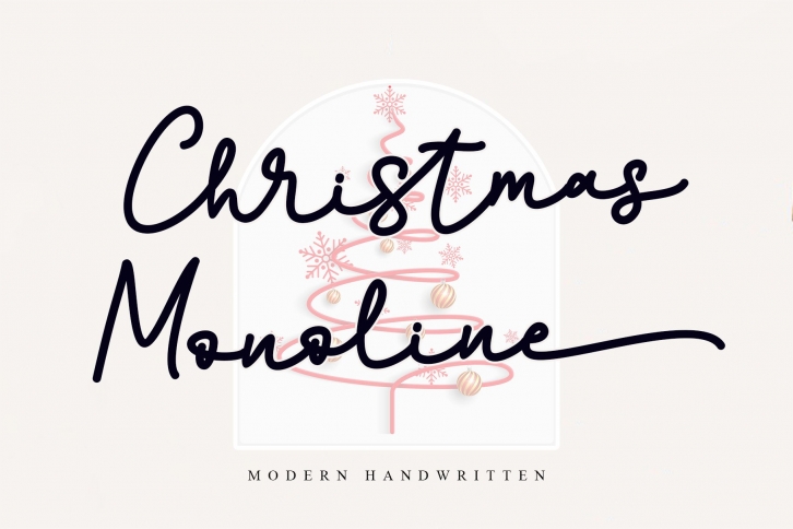Christmas Monoline Font Download