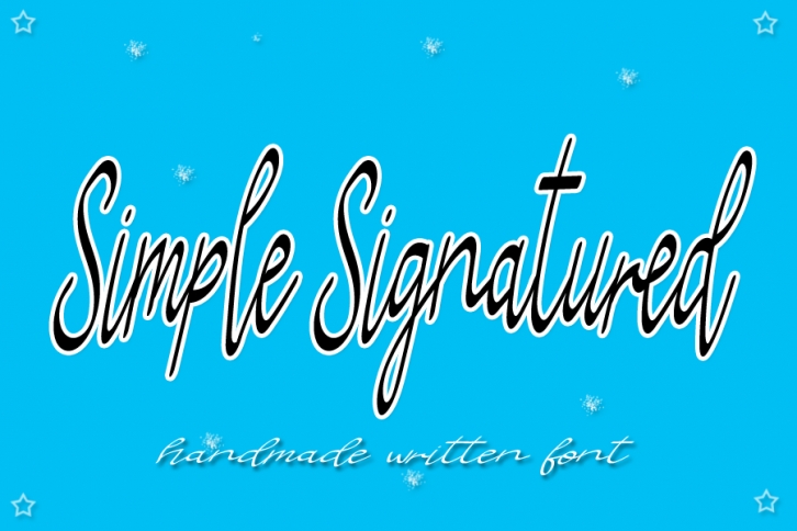 Simple Signatured Font Download