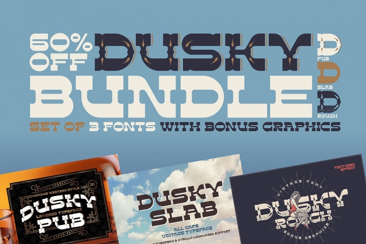 Dusky BUNDLE! Font Download