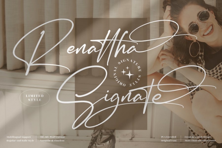 Renattha Signate Signature Font LS Font Download