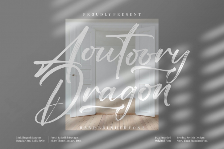 Aoutoory Dragon _ Brush Font Download