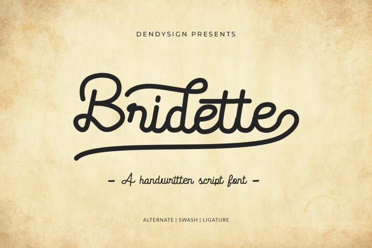 Bridette Handwritten Script Font Download