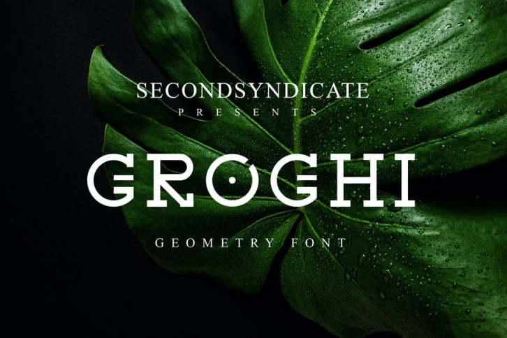 Groghi - geometry font Font Download