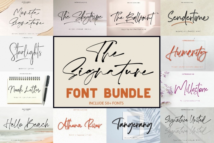 The Signature Bundle Sale Font Download