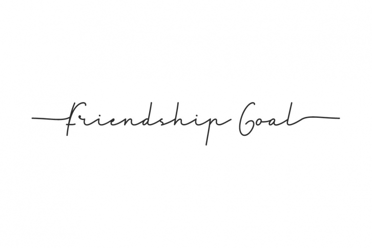 Friendship goal Font Download