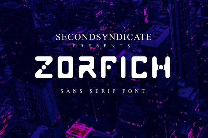 Zorfich - Cyberpunk Display Font Font Download