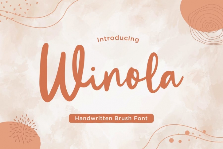 Winola – Handwritten Brush Font Font Download