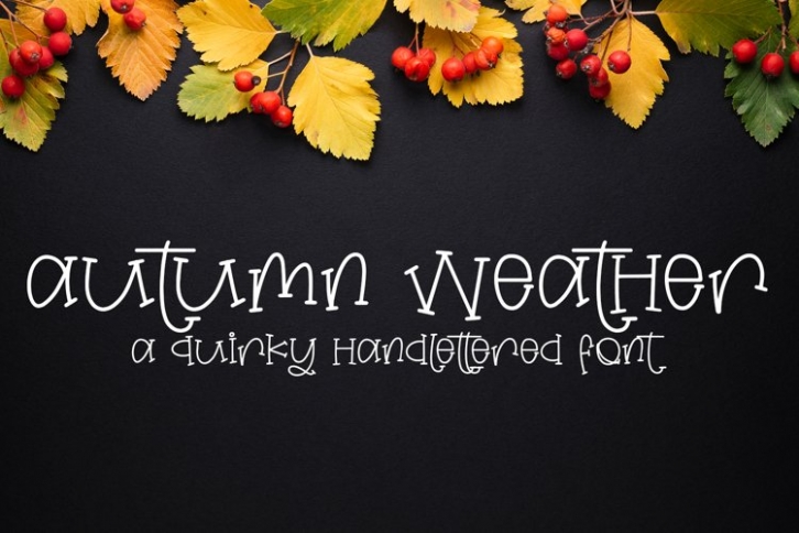 Autumn Weather Font Download
