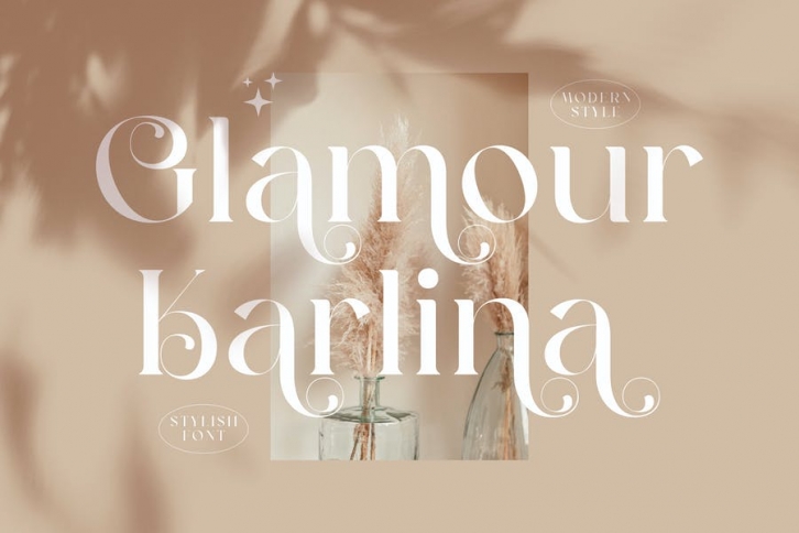 Glamour Karlina Beautiful Serif Font LS Font Download