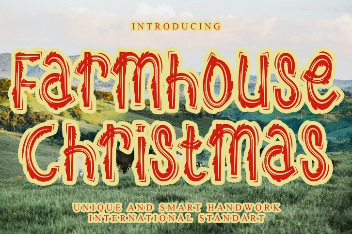 Farmhouse Christmas Font Download