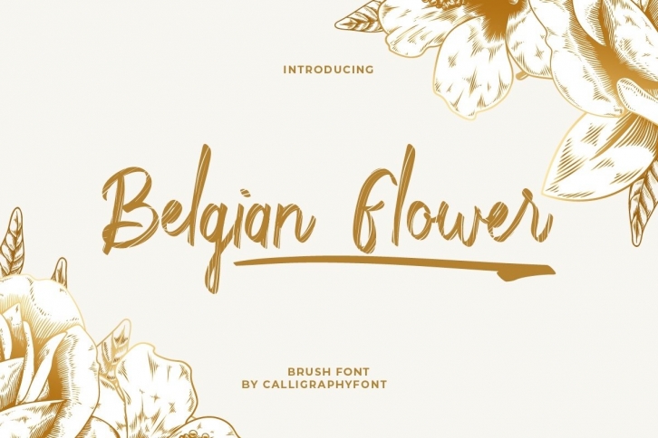 Belgian Flower Font Download