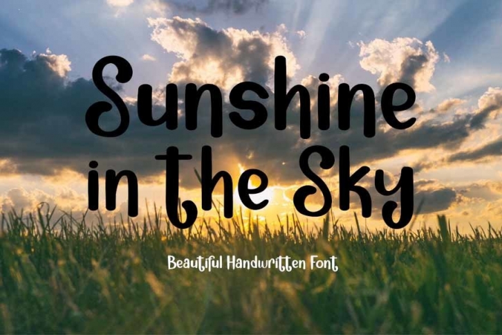 Sunshine in the Sky Font Download