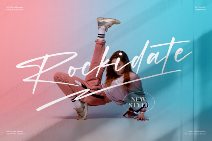 Rockidate  Stylish Signature Font Font Download