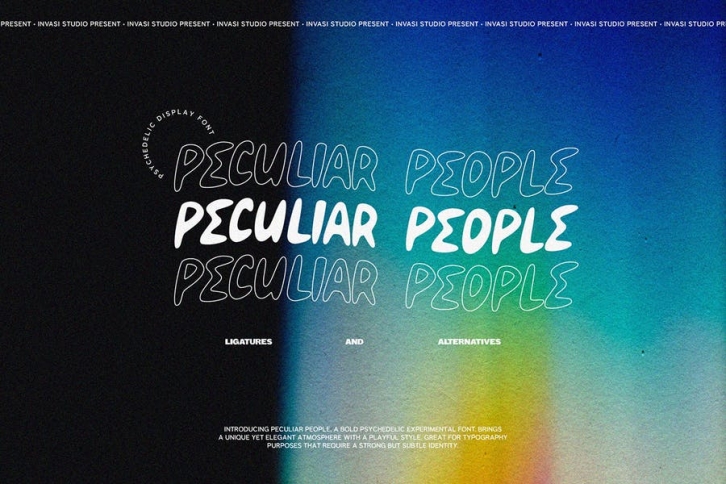 Peculiar People - Psychedelic Font Download