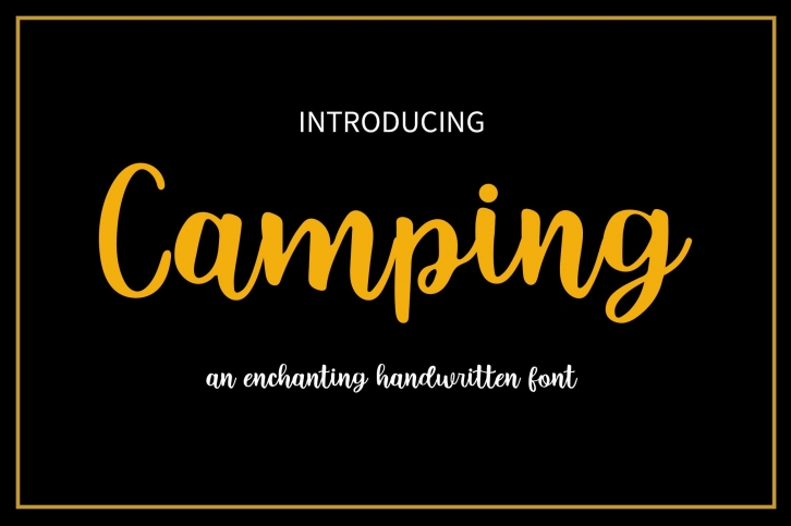 Camping Font Download