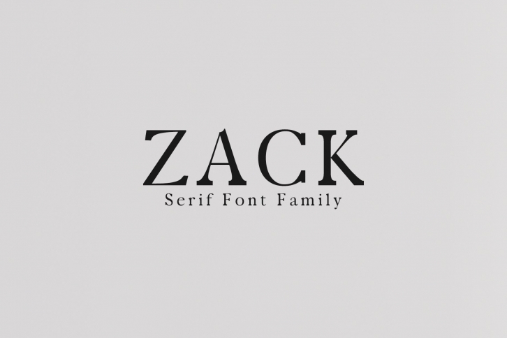 Zack Family Font Download
