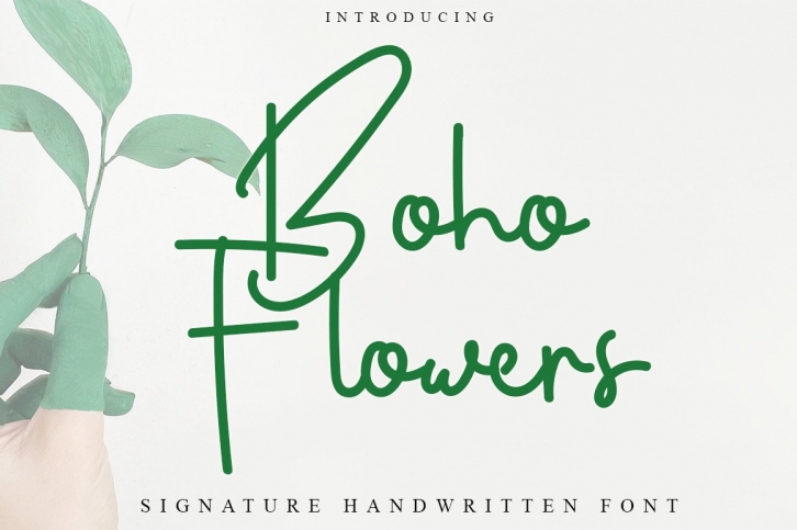 Boho Flowers Font Download