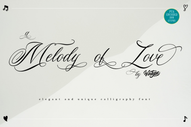 Melody of Love Font Download