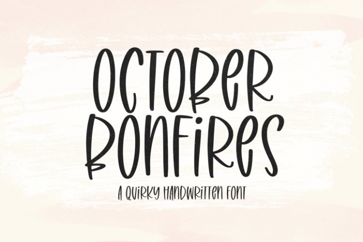 October Bonfires Font Download