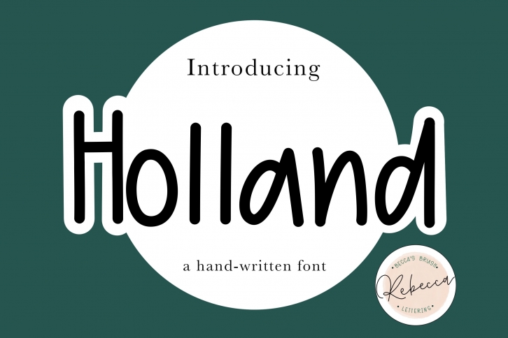 HOLLAND - Cute, Fun, Casual, Handwritten Font Download