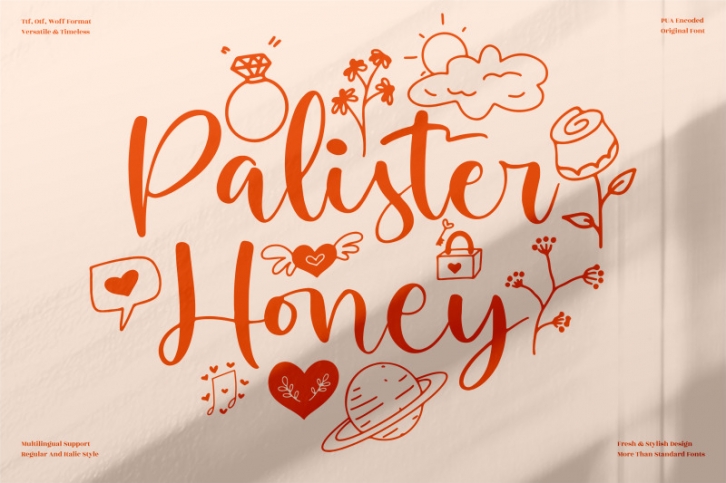 Palister Honey  Beautiful Ornament Font Font Download