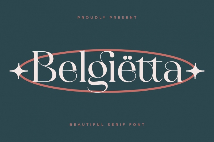 Belgietta- Luxurious Display Serif Font Download