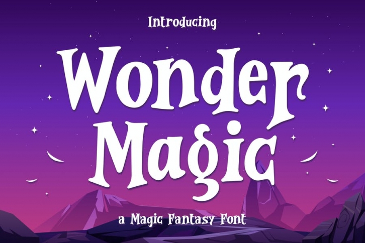 Wonder Magic – a Magic Fantasy Font Font Download