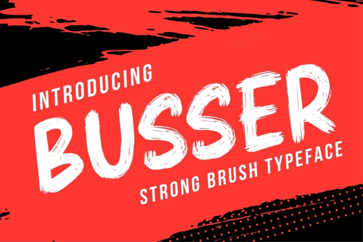 Busser a Dirtybrush Font Download