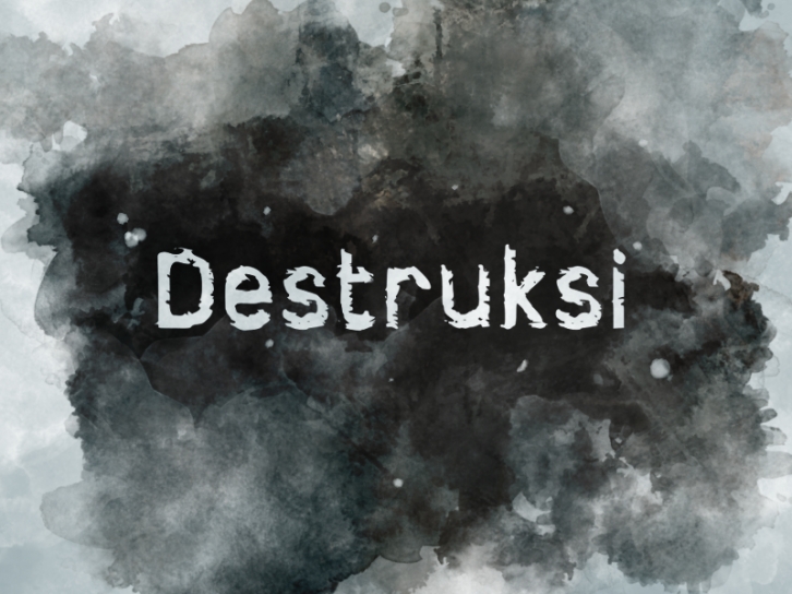 D Destruksi Font Download