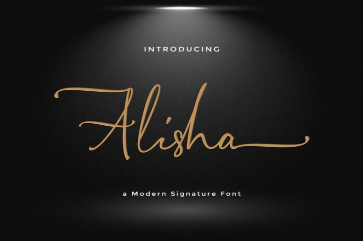 Alisha Signature Font Download