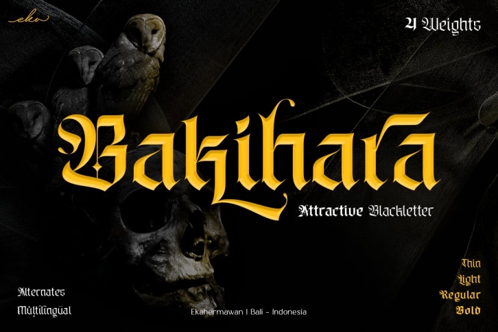 Bakihara Font Download