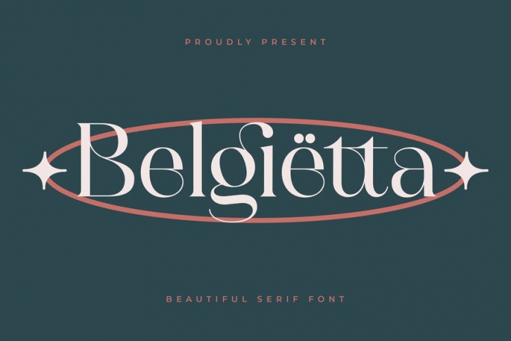 Belgietta - Ligature Display Serif Font Download