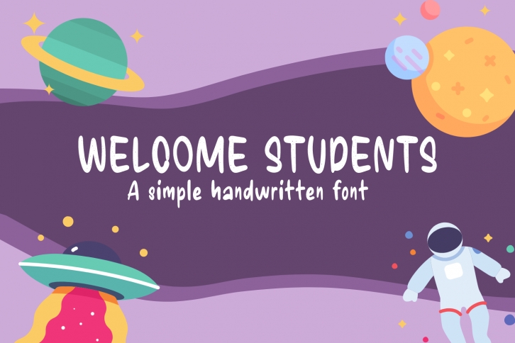 Welcome Students Font Download