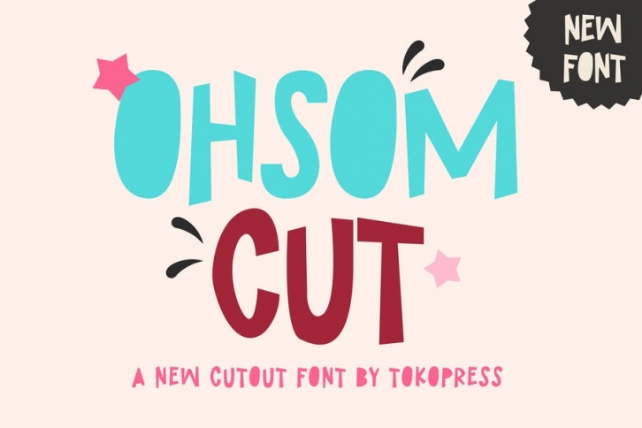 Ohsom Cut - Cartoon Font Font Download