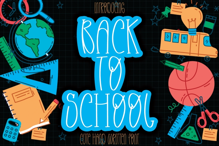Back to School Font Download