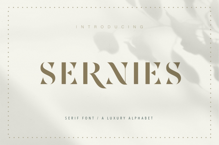 Sernies Font Download