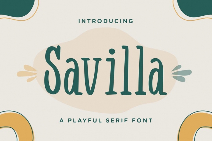Savilla – Playful Serif Font Font Download